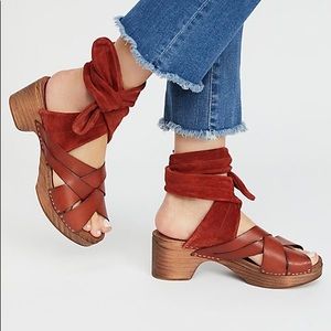 Free People Emmy Wrap Clogs